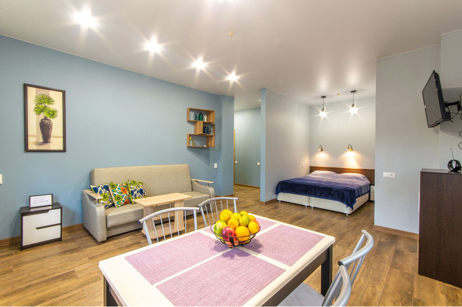 Квартира Студия до 4 чел. (2+2), 45 м2 - скидка до 15 мая